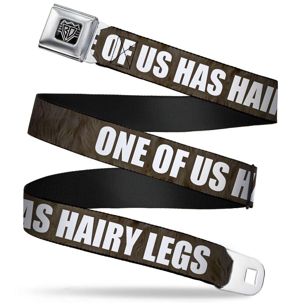 6475 INC. Unisex-Adult's Buckle-Down Seatbelt Belt Hairy Legs Quote XL